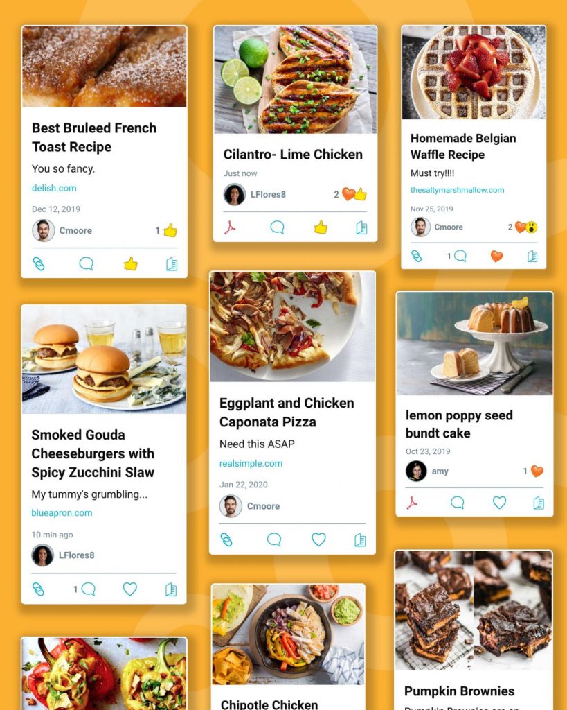 recipe sharing online