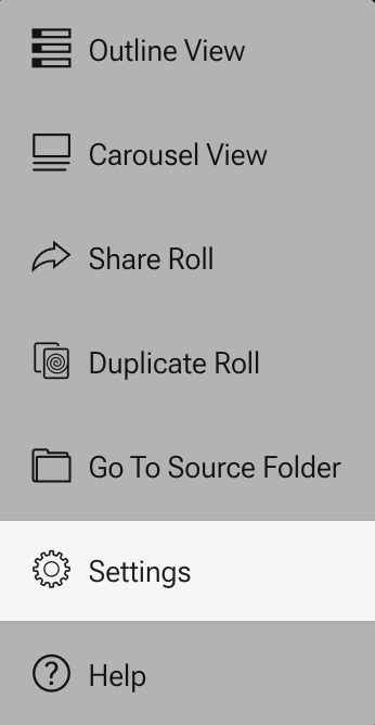 Add social media links to a roll
