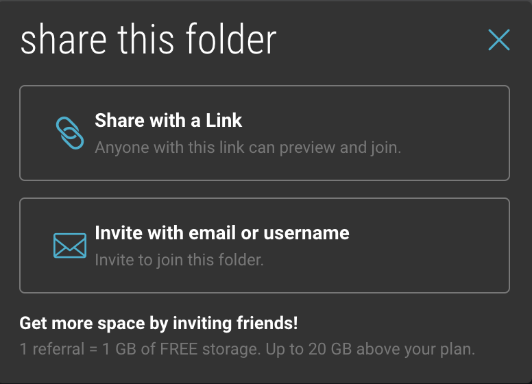 Create a group folder Bublup