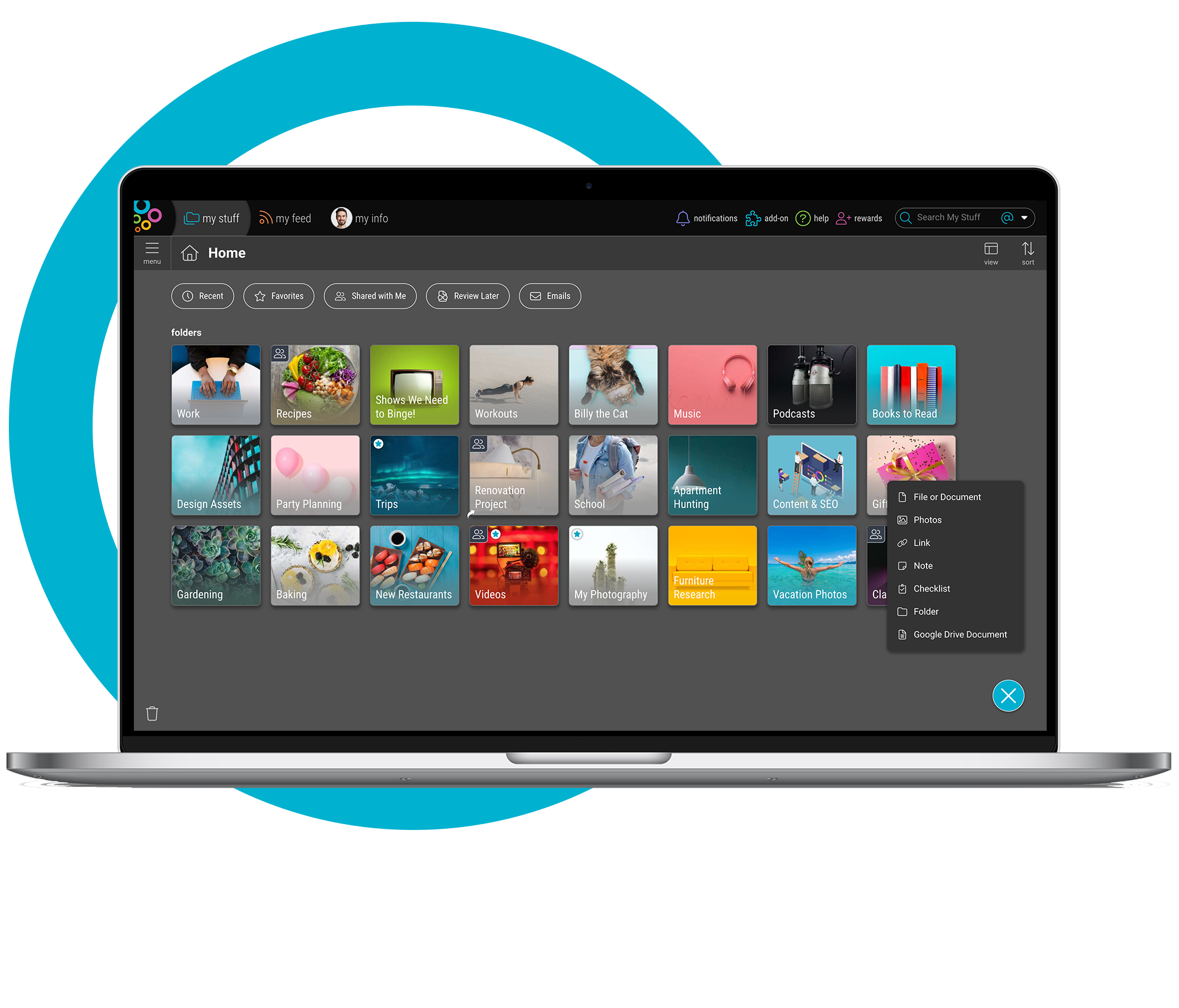 desktop Stay On Track with Bublup