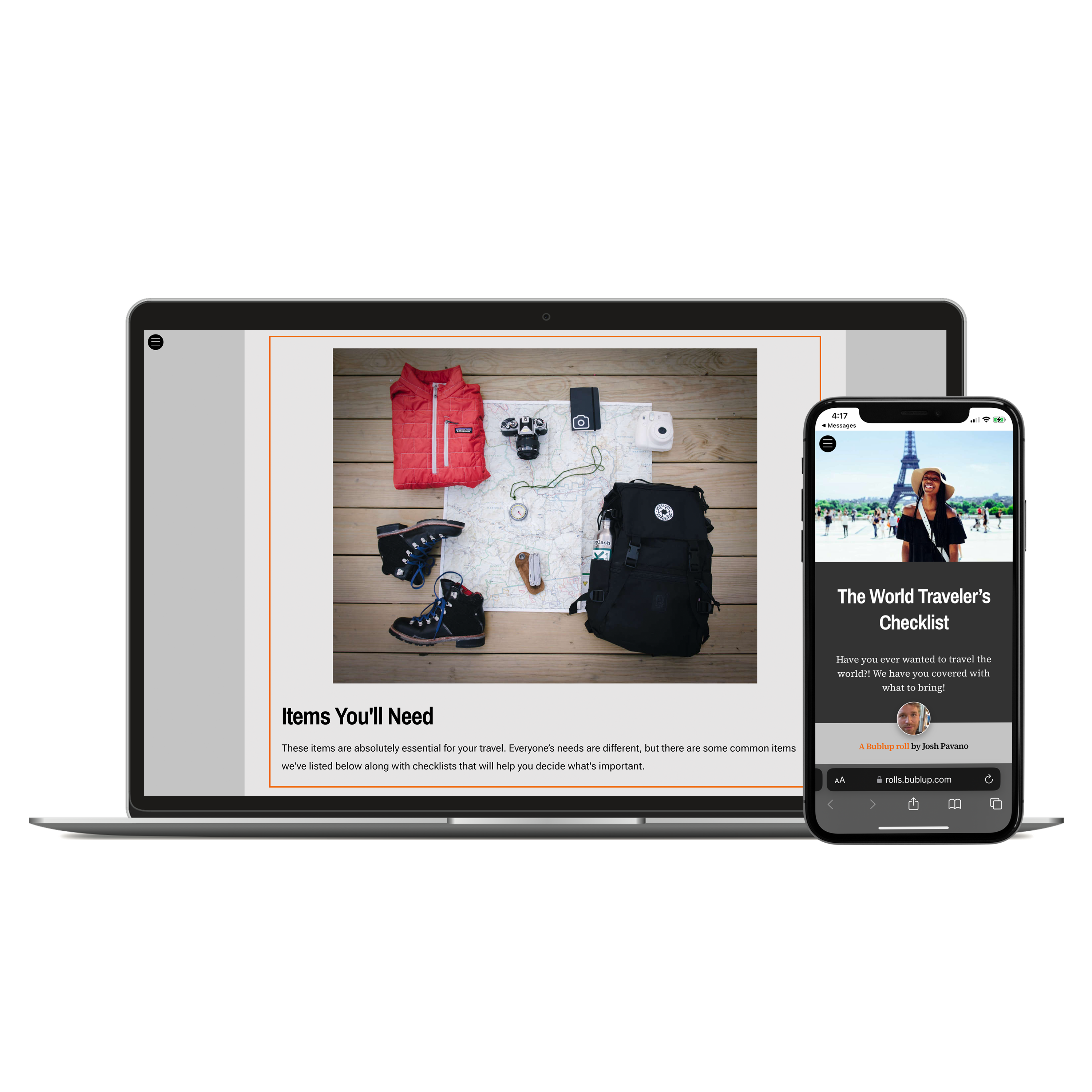 personal organization app bublup